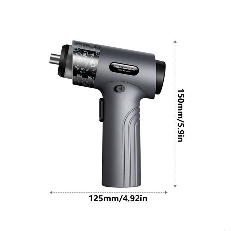 U0DF 36pcs Bits Rechargeable Screwdriver Set with gital Torque splay Cordless Screwdriver set for Y 
