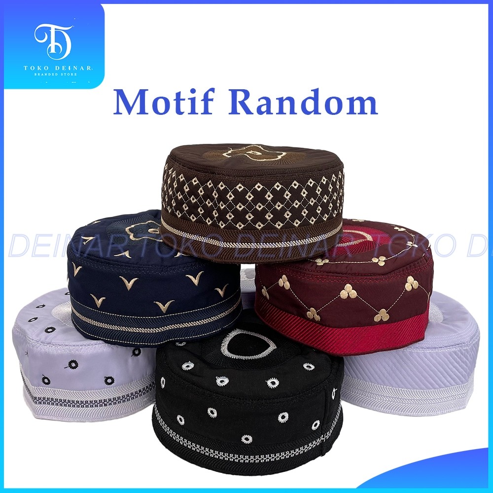 Peci MADINAH BUGIS Haji Kopiah Medina Santri Pesantren Dewasa Anak Laki Motif Model Bordir Kopyah So