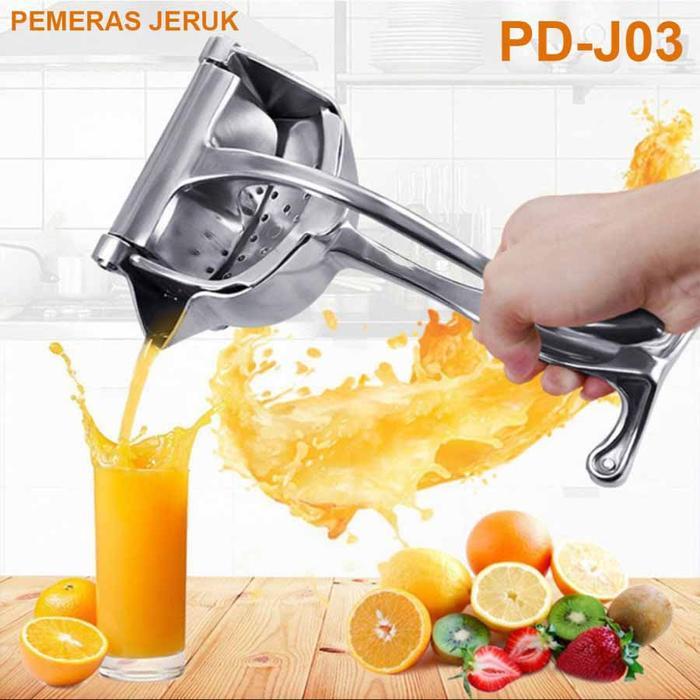 PlugIn Zone Pemeras Lemon Jeruk Buah Stainless Steel Jumbo Easy Fruit Juicer
