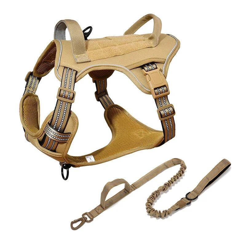 KOMMILIFE Tactical Dog Harness Vest Personalized Dog Harness And Leash Set OutsideTactical Training 