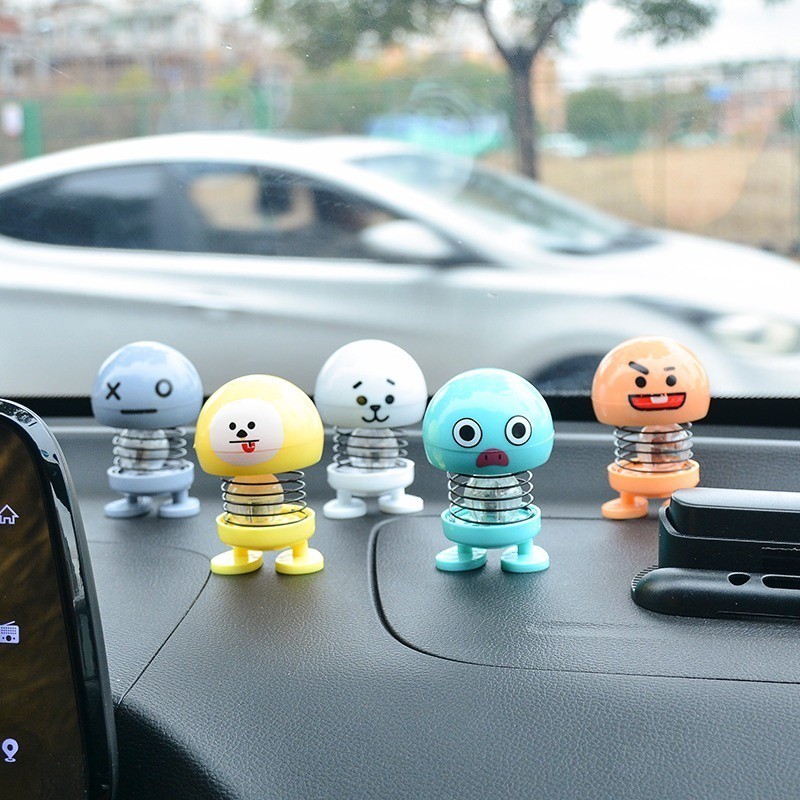 B563 Pajangan Boneka Dashboard Kepala Goyang / (TANPA BOLA LED) Boneka Goyang / Emoji Doll LED Shaki