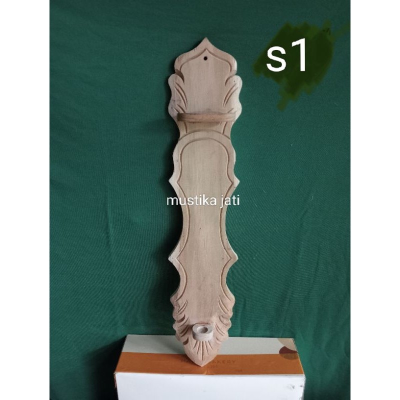 Blawong kayu jati tempat keris