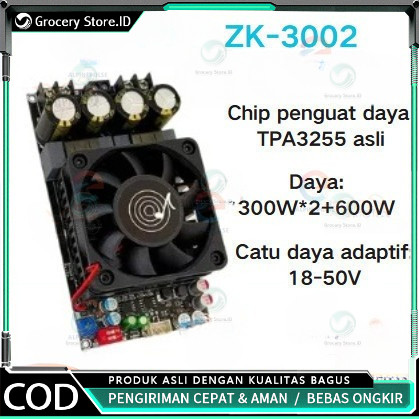 [ZK-3002]  TPA3255 Amplifier Class D Stereo BTL Bridge Hifi HD Sound High Power Amplifier 600W Origi