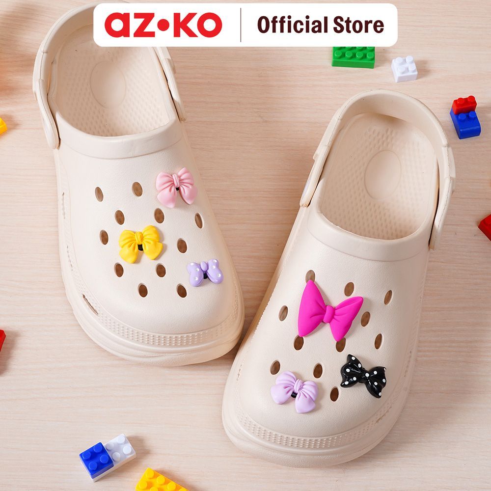 AZKO Ataru Set Aksesoris Sandal Charm Shoes Charm Bitz Sendal Bits Sandal Hiasan Sepatu Sendal Lucu