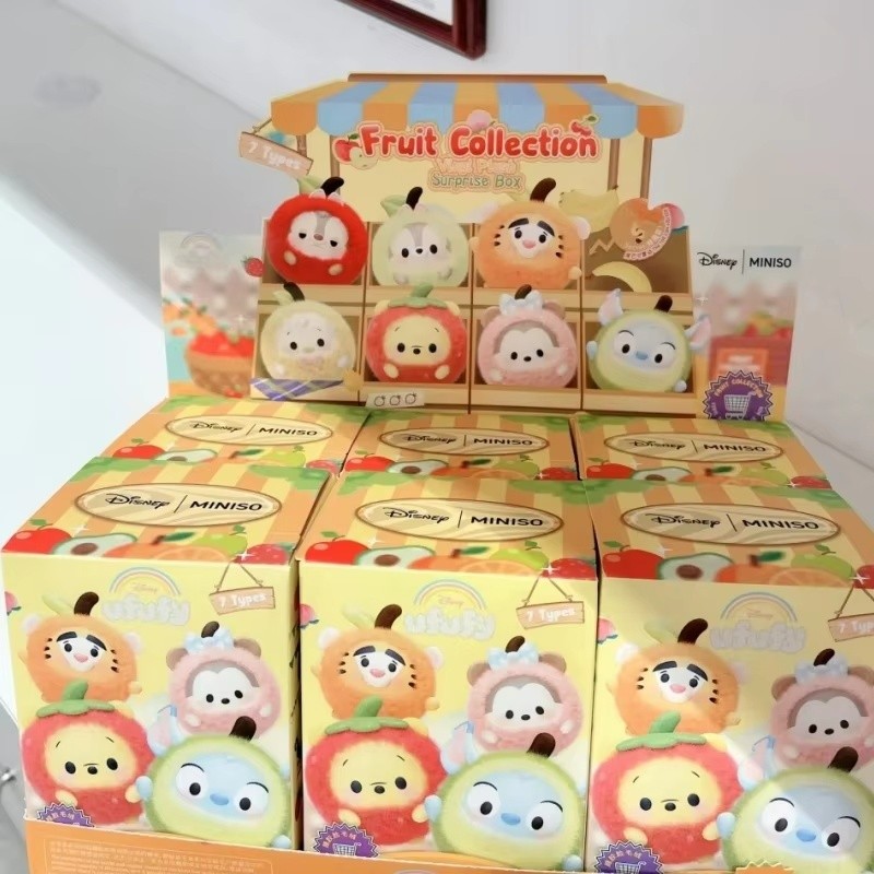 Ufufy Original Winnie the Pooh Fruit Plush Vinyl Blind Box Trendy Desktop Figurine Collectible Toy G