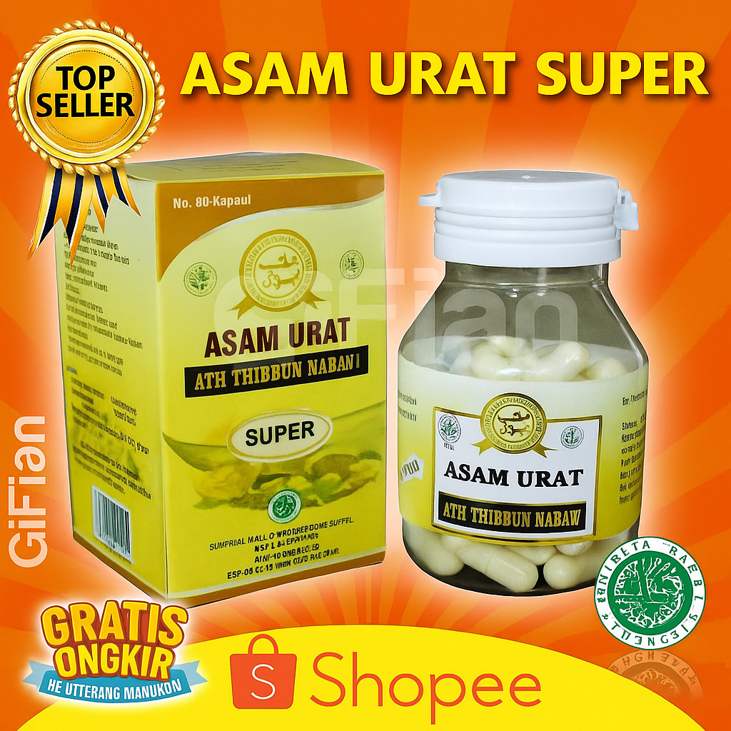ATH THIBBUN NABAWI PROMO "ASAM URAT SUPER AMPUH DAN MUJARAB " ATH thibbun nabawi OBAT ASAM URAT KOLE