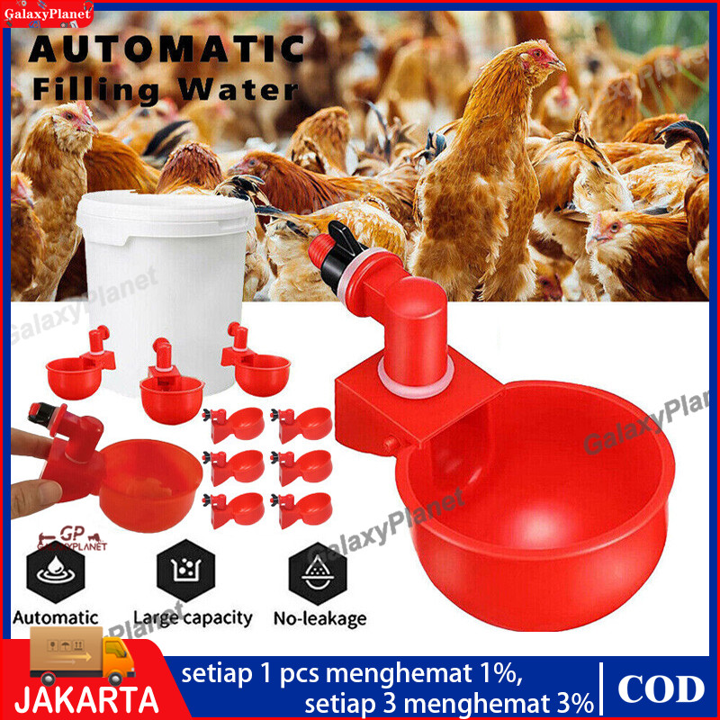Mangkuk Minum Ayam/Tempat Minum Otomatis Untuk Unggas/Nipple Otomatis Ayam