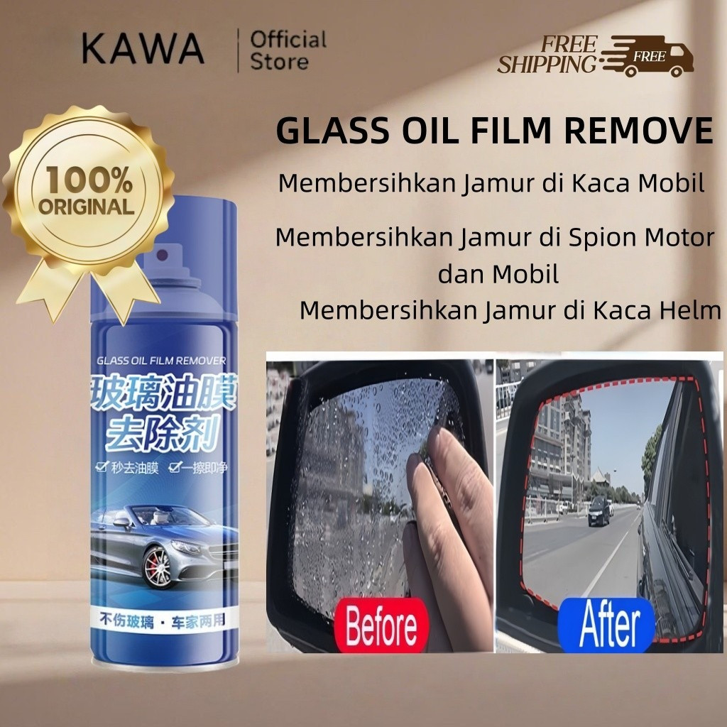 KAWA PEMBERSIH JAMUR KACA MOBIL CAIRAN OBAT / PENGHILANG KERAK ANTI JAMUR BODY KACA / PEMBERSIH KERA