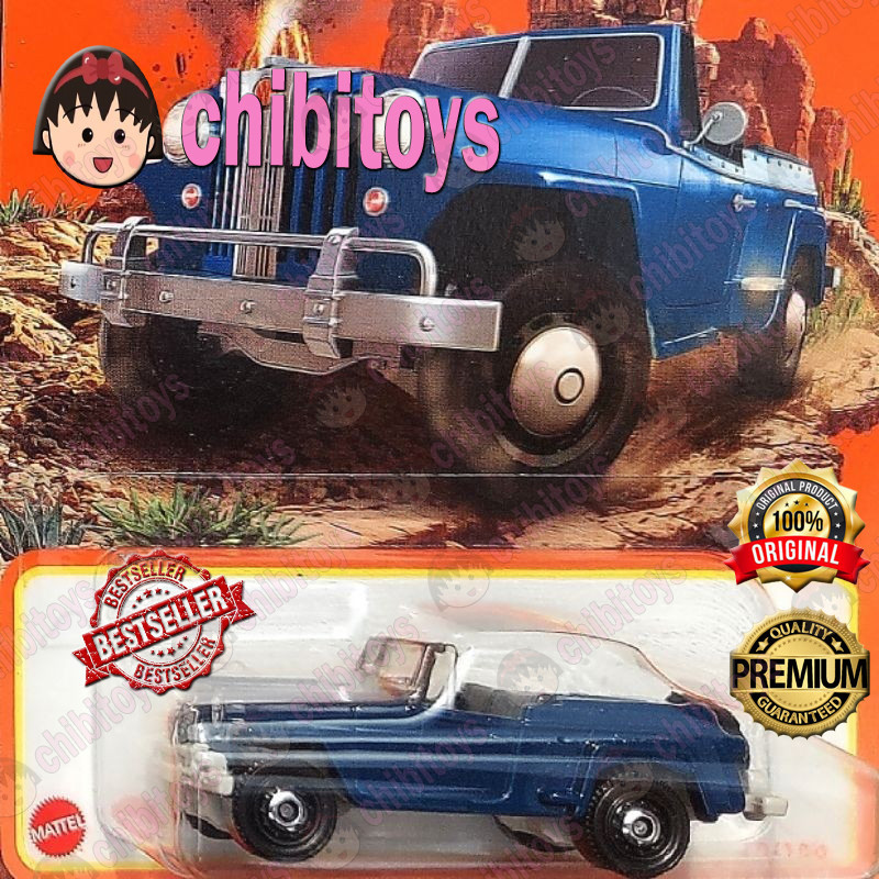 Matchbox 1948 Willys Jeepster Biru Wrangler Cherokee Original Mattel