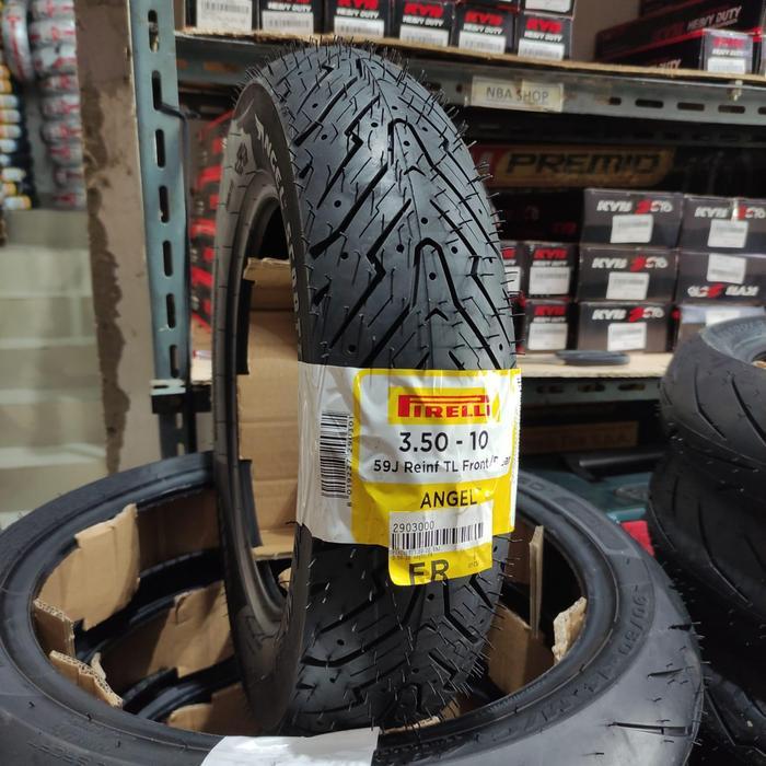 Ban Tubelles Pirelli Angel scooter 3.50 Ring 10 untuk Vespa Piagio , Cymco , Zip, Vespa PX, motor li