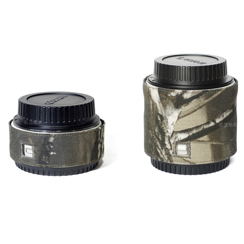 ROLANPRO Camera Lens Camouflage Rain Cover Barlow Cover for Canon DSLR Camera Barlow 1.4XIII , 2.0X 