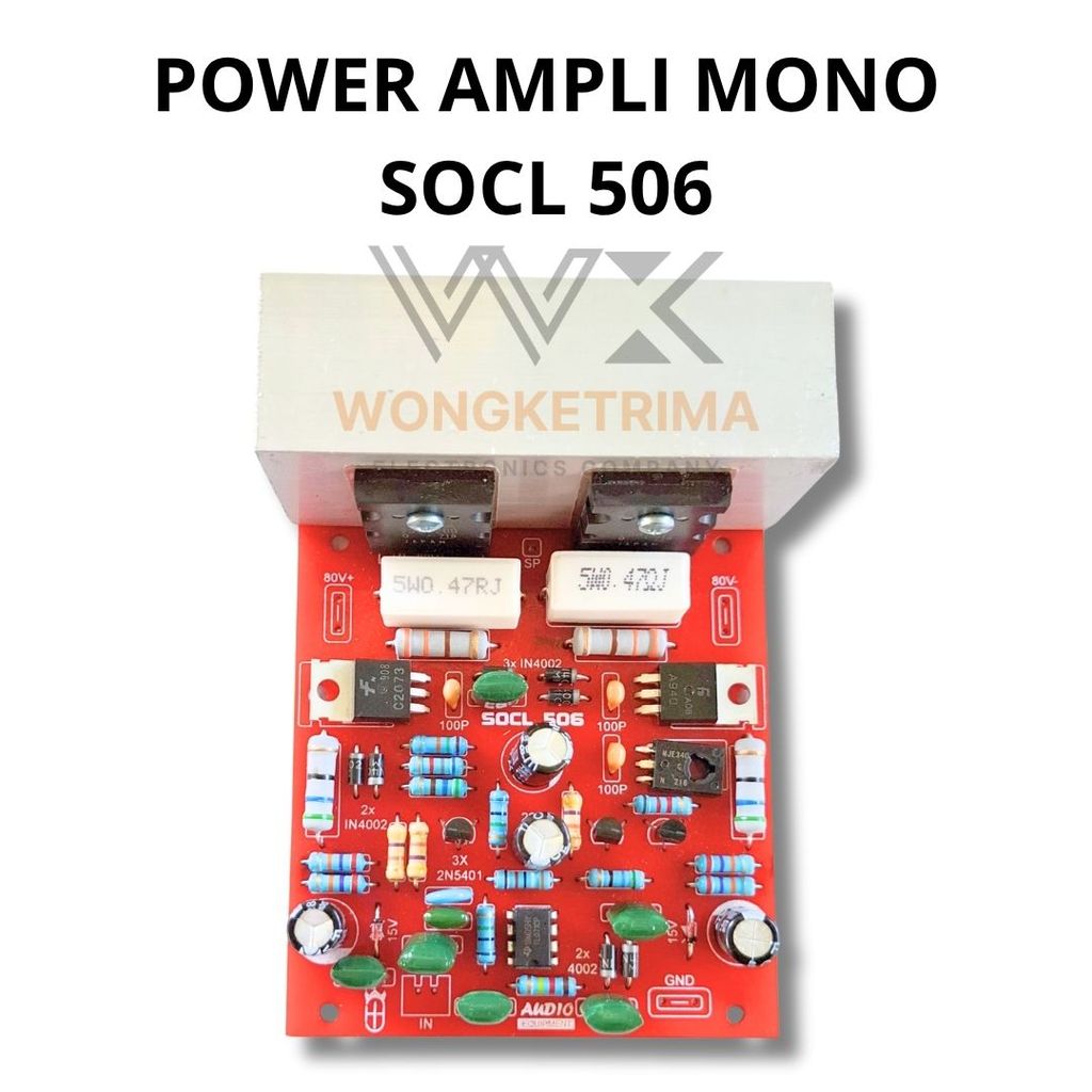 Kit Power Amplifier 506 Mono + Final + Heatsink