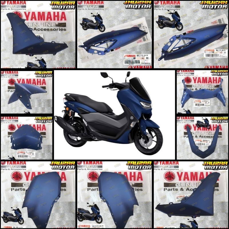COVER BODY HALUS FULL ALL NEW NMAX 2020 2024 BIRU DOFF DOF ORIGINAL YAMAHA B6H VARIAN