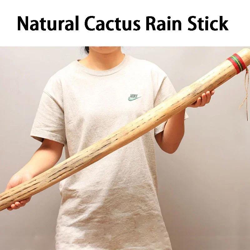 Chile Cactus Rain Stick Metation Rain Sound Stick Professional Rainmaker Shaker Beginner Spiritual H