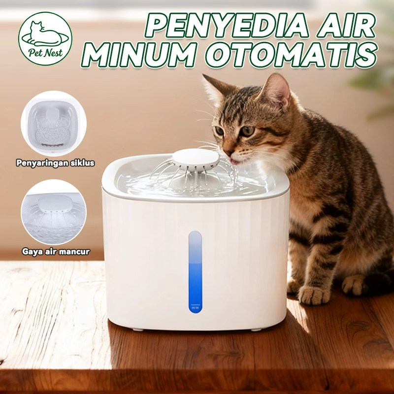 Dispenser Kucing Minum Kucing Pet Water Dispenser Tempat Minum Kucing Otomatis WaterDispenser Kucing
