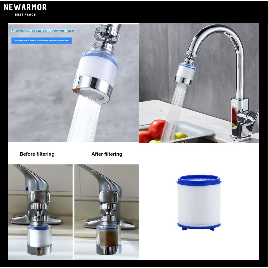 Penyaring Air Kran Water Filter Pemurni Air Rumah Tangga Murah Mudah Diganti Anti Kotoran Lumpur Kar