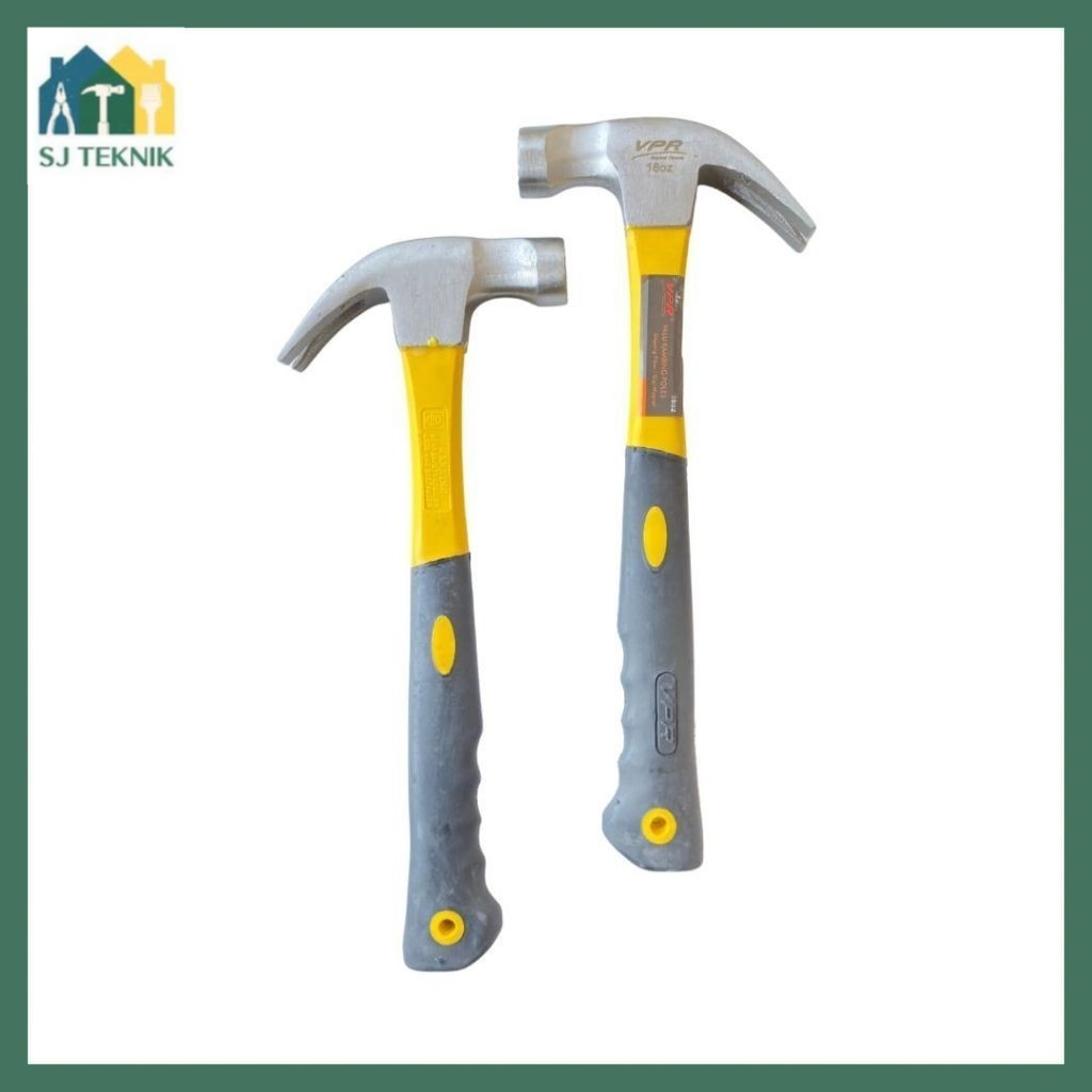 Palu Kambing Gerigi Gagang Fiber 16 Oz Palu VPR Original