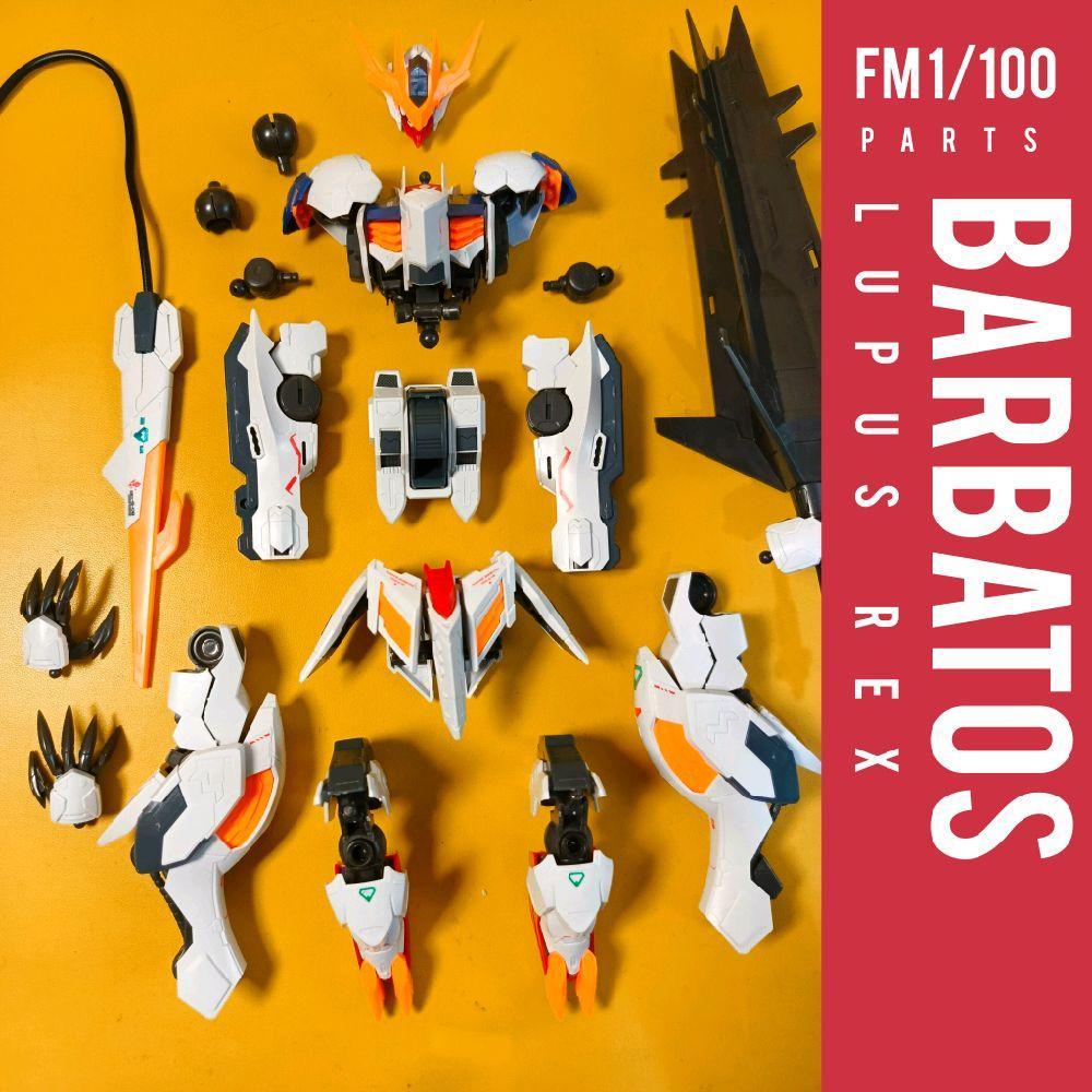NON BANDAI FM 1/100 BARBATOS LUPUS REX PARTS PART HEAD VFIN V FIN TORSO BODY CHEST SHOULDER ARMS CLA