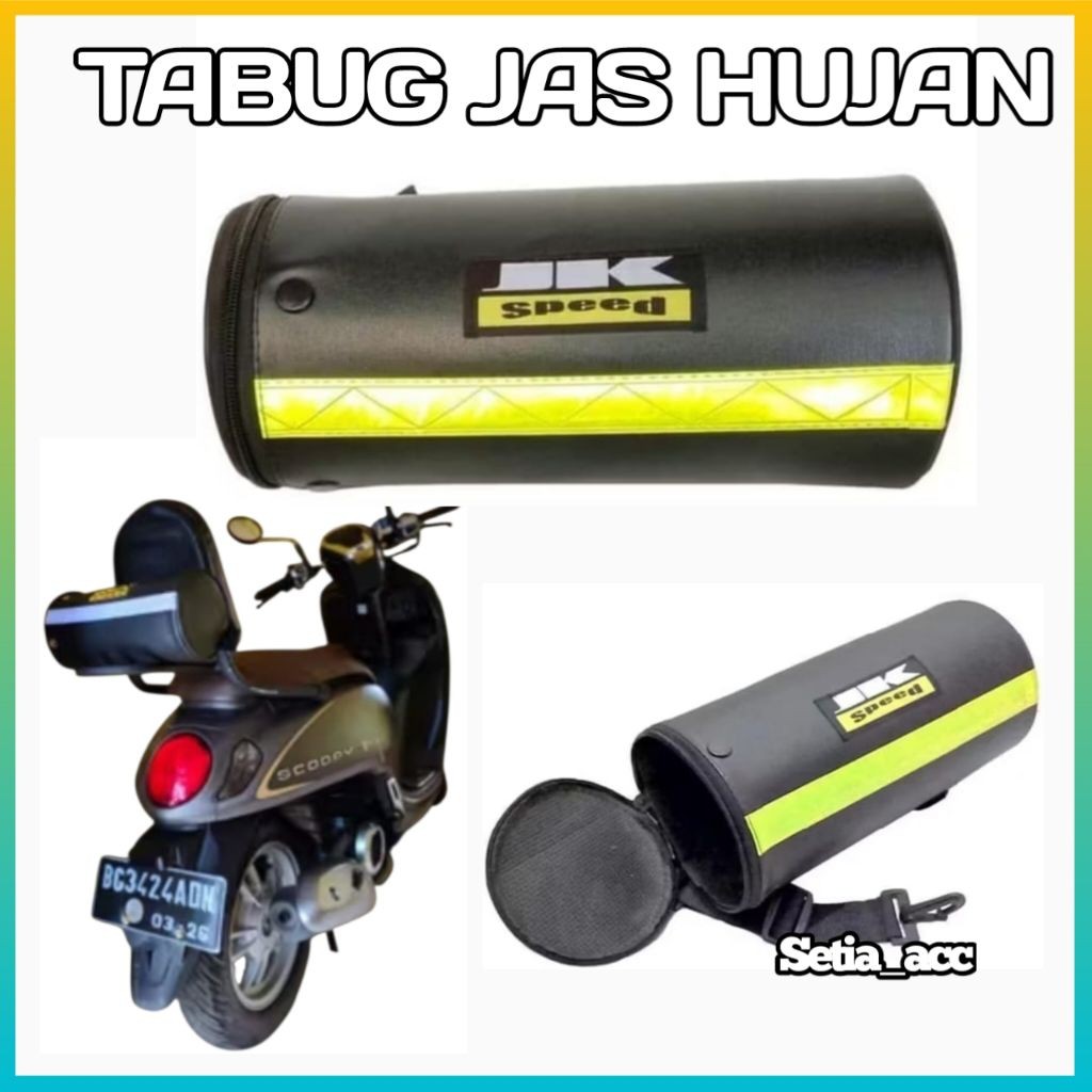 Tas Jas Hujan Tas Tabung Motor