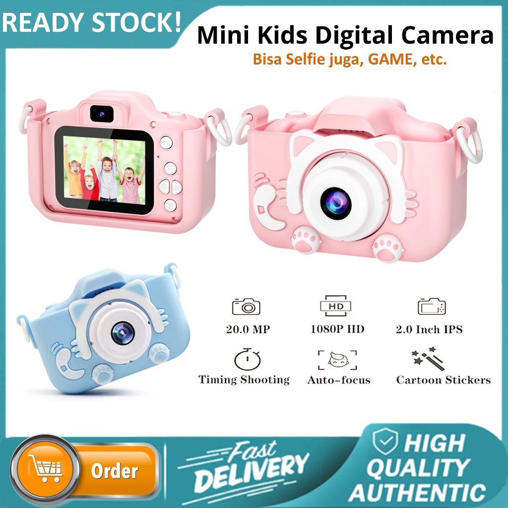 PRANADA Kamera Anak Mini Digital Mini Camera Foto Video / Kamera Digital Anak Hadiah
