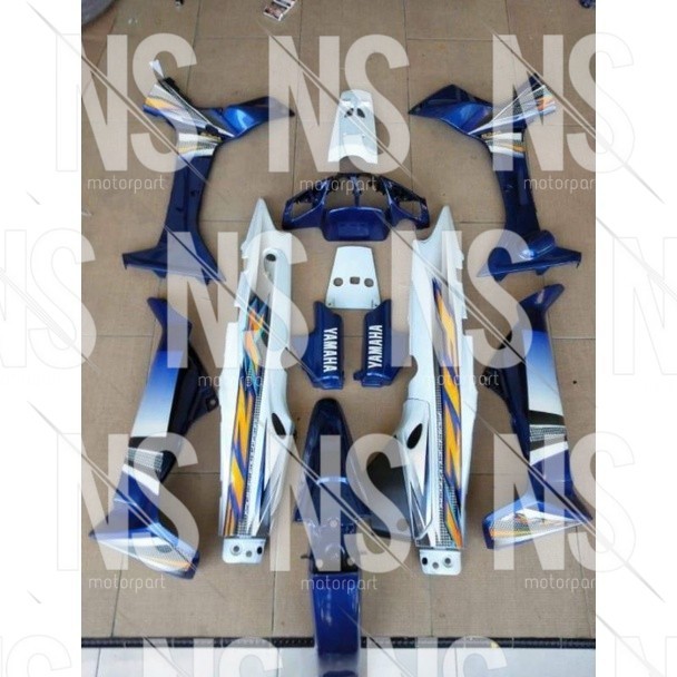 COVER BODY SET HALUS YAMAHA FIZ R F1Z R 2003-2005 BIRU PUTIH