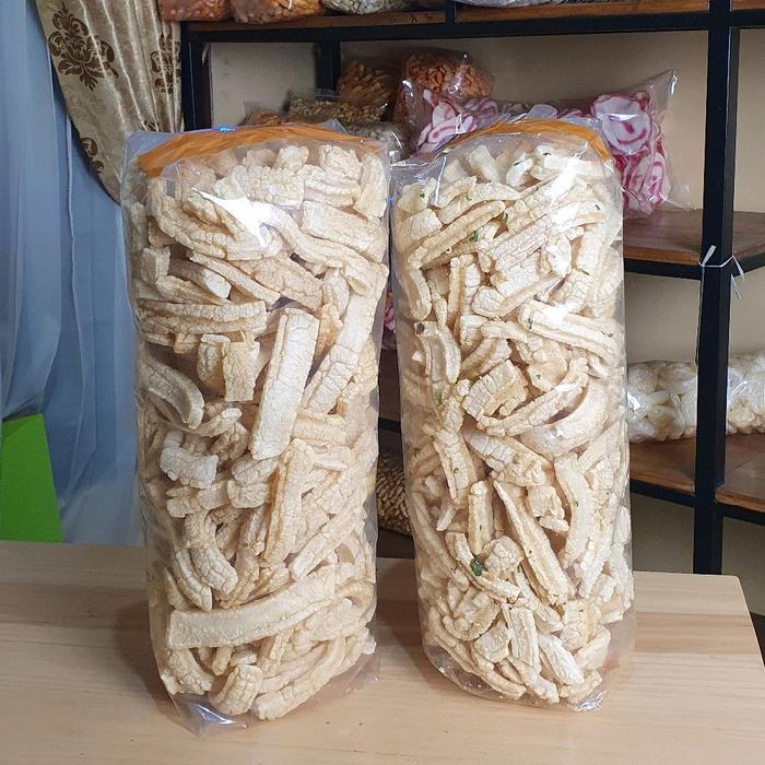 PROMO  Kerupuk Rambak Jari 1kg Renyah Kerupuk Rambak Panjang Gurih