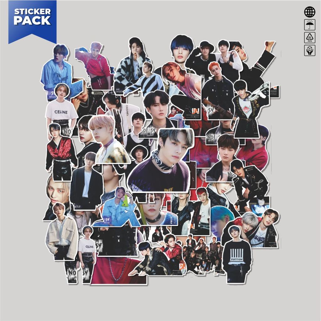 [100PCS]Stiker Pack Stiker Stray Kids Aesthetic Vinyl Anti Air Dekorasi Sticker Laptop Buku Journal 