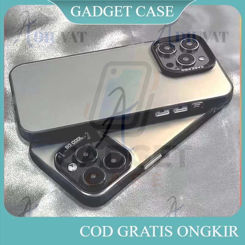 GADGET SoftCase Imd Full Black VIVO Y20i/VIVO Y12S Silikon Imd Haybrid Hologram Pelindung Belakang H