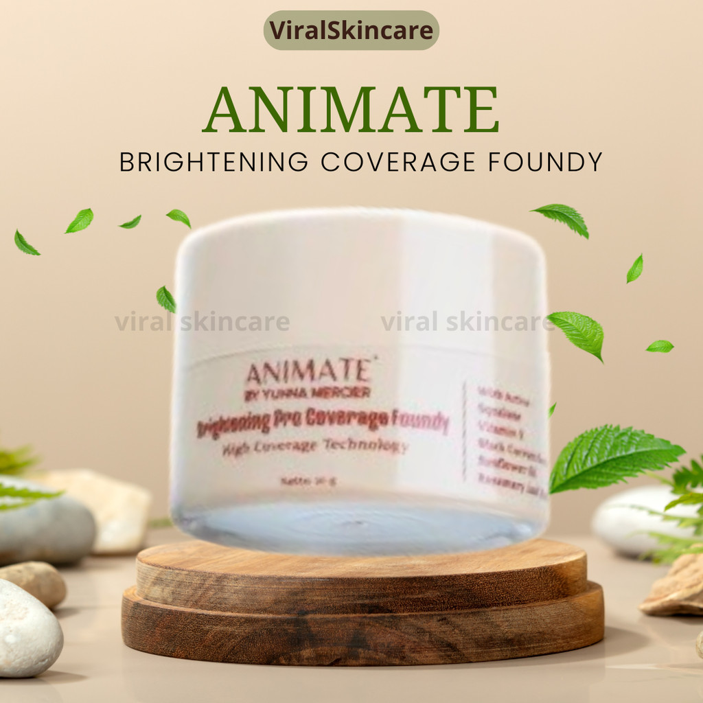 Animate Brightening Pro Coverage Foundy 10gr Foundation Wajah