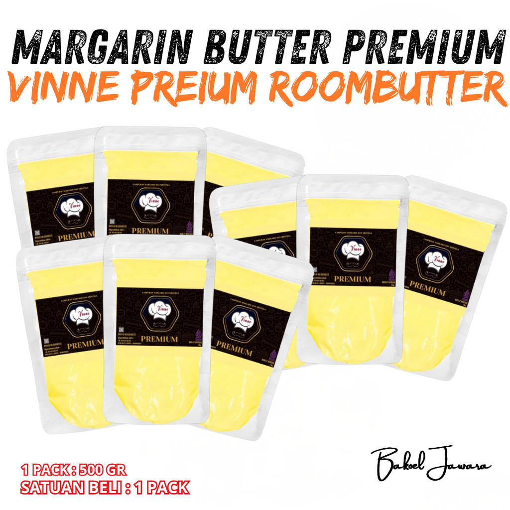( 1 PACK 500g ) VINNE PREMIUM ROOMBUTTER 500 Gram
