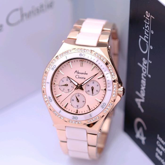 Jam Tangan Wanita Alexandre Christie AC 2294 / ac2294 / 2294 Original Garansi 1 Tahun - ROSEGOLD PEA
