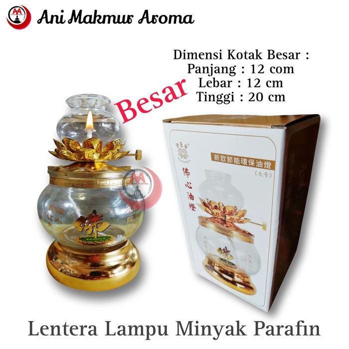 Lentera Lampu Minyak Parafin Kaca - Lentera Besar