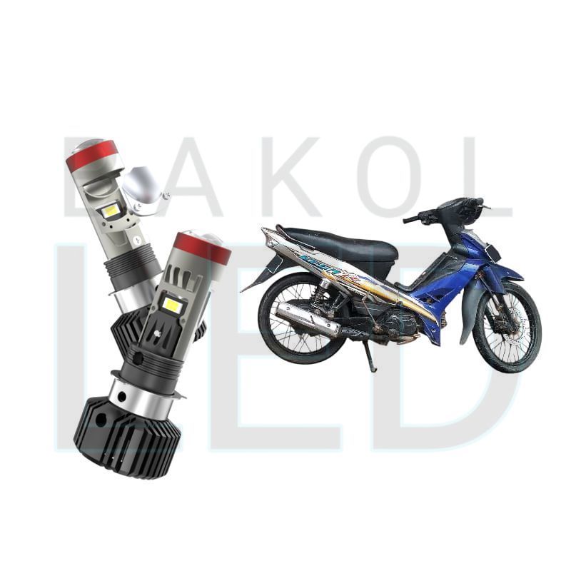 1pcs Lampu depan LED H6 BiLED High power Kipas motor Yamaha VEGA R BL