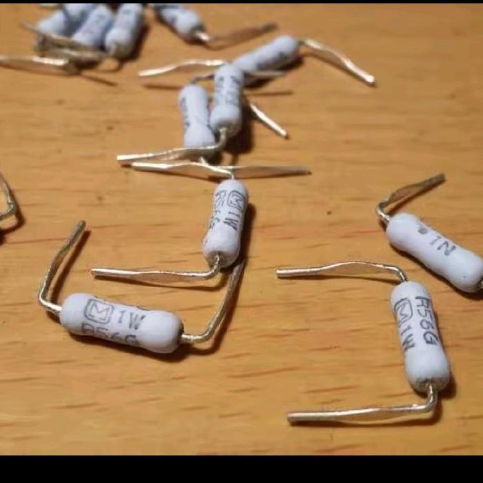 Resistor R56G 0.56 ohm 0.56R 0.56 R 0.56ohm 1 watt 1watt Matsushita BERKUWALITAS...
