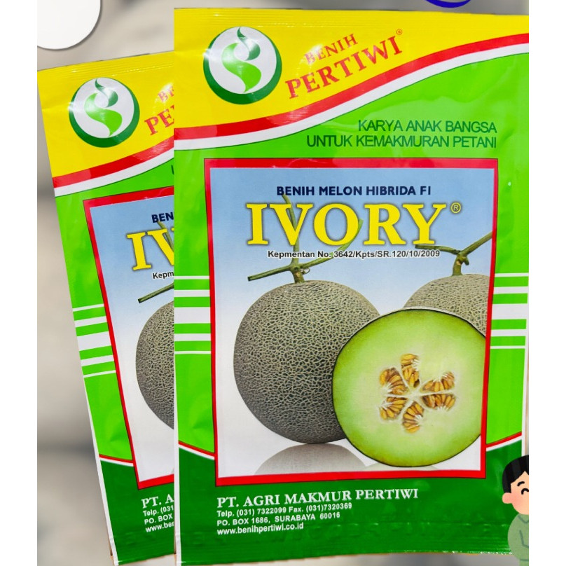 Benih Melon Ivory  Cap Pertiwi
