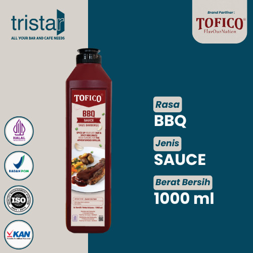 Tofico Sauce BBQ 1kg - Saus Rasa BBQ / Barbeque Daging Original Premium Quality 1000g