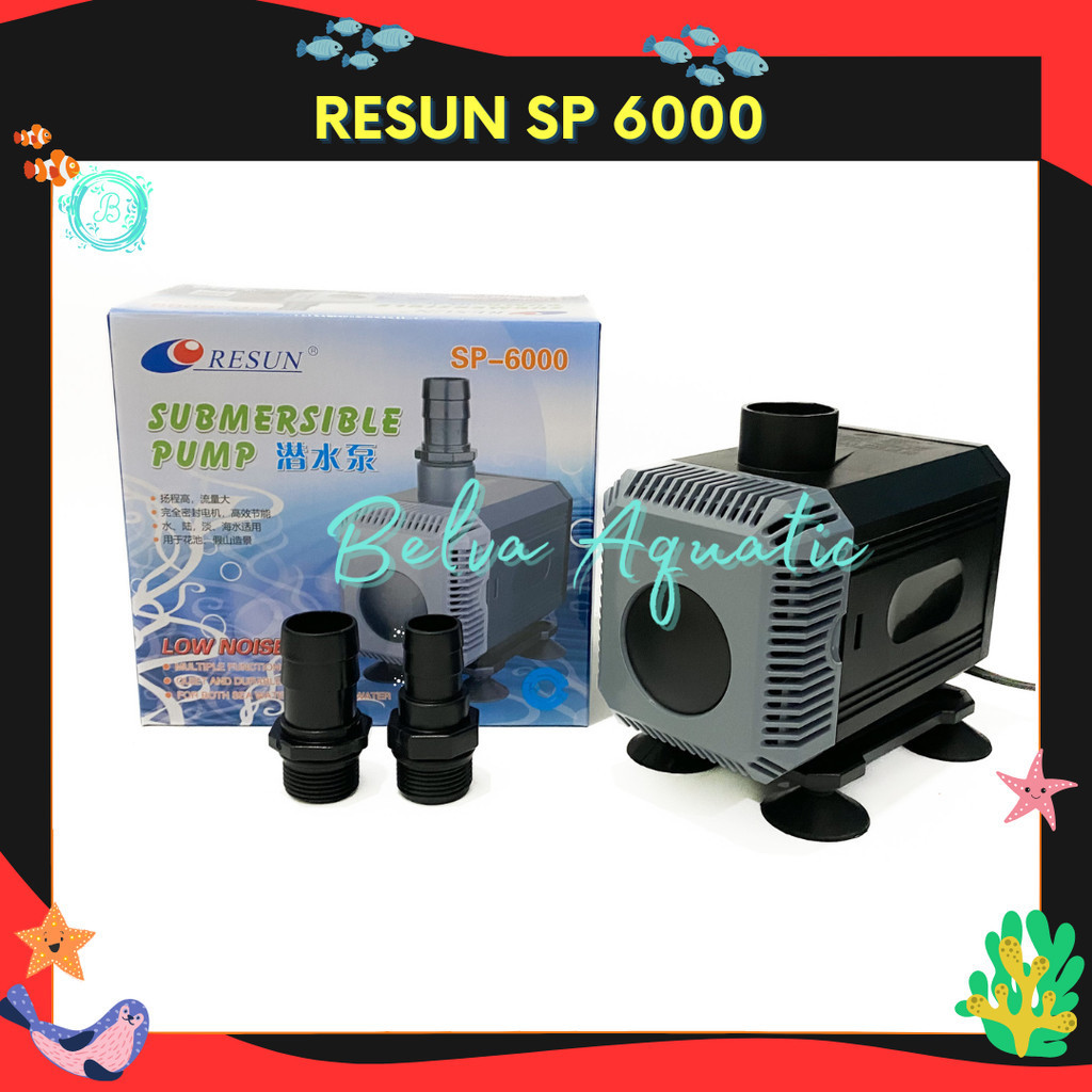 Resun SP-6000 Pompa Air Celup Aquarium Kolam 40 Watt