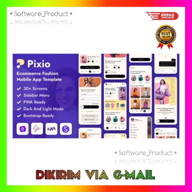 Pixio - Ecommerce Fashion Mobile App Template ( Bootstrap + PWA ) - Template HTML