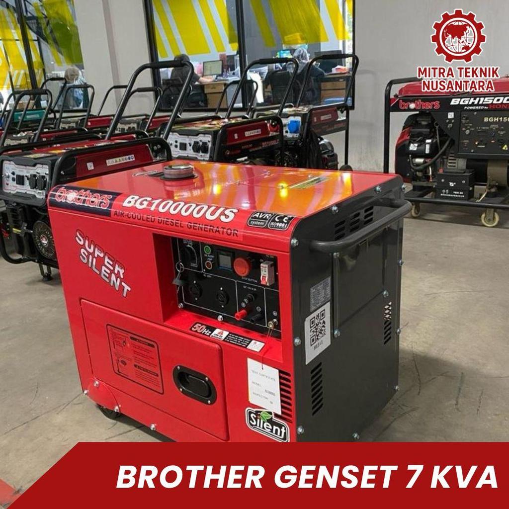 Brother Genset 7 KVA Solar BHROTHER 10000 Watt BG10000US Silent Diesel Super Silent Air-Cooled Diese
