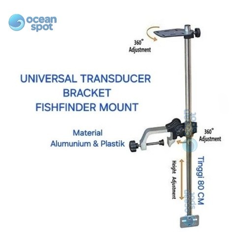 Universal Transducer Bracket Fisfinder Mount ( Dudukan Fishfinder / Sonar Portable ) ( ocean spot )