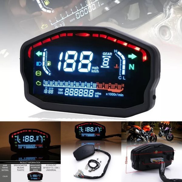 SPEEDOMETER DIGITAL KOSO SPEDOMETER R15 CBR NINJA 250 R15 MT25 VIXION CB150 GSX