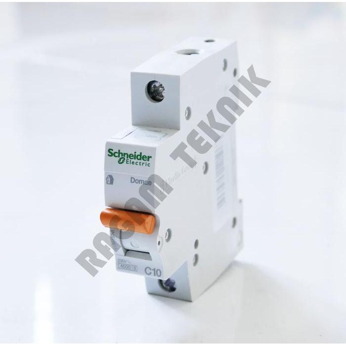 Mcb schneider 10A/C10 merlin gerlin domae Stut Listrik orange
