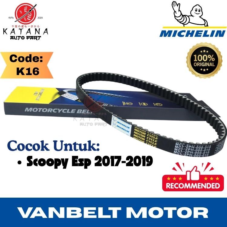 Michelin VanBelt Scoopy ESP 2017-2019 K16 K93 - Original VBelt Van Belt