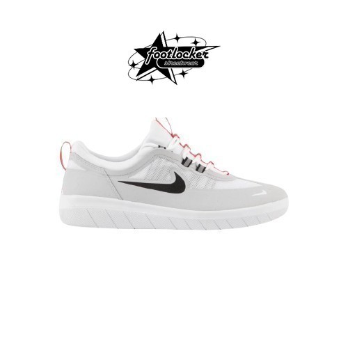 Sneakers Nike SB Nyjah Free 2 Neutral Grey White Red Black  Original   Unisex