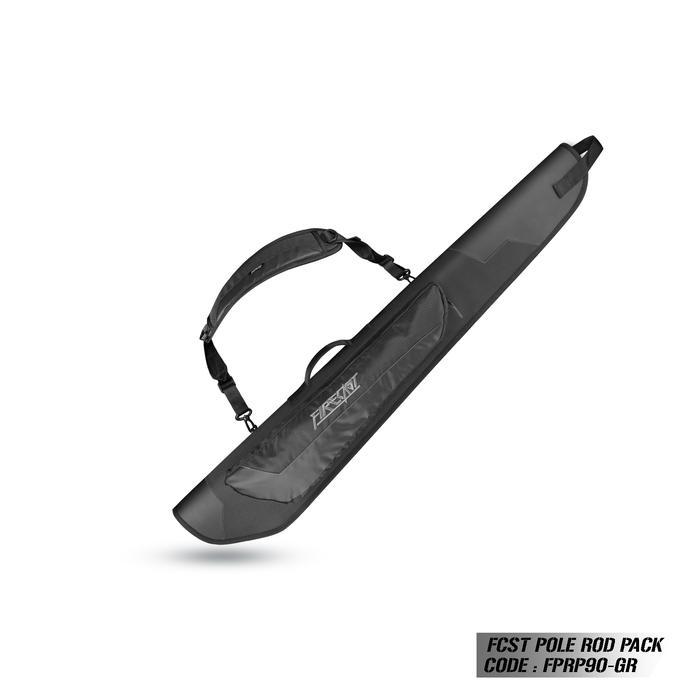 Tas Pancing | Tas Joran Hard case | Tas Joran Tegek | Firecast Pole Rod Pack - BLACK GREY 90cm