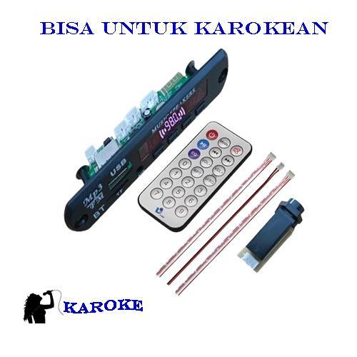 Kit Modul MP3 Tearu dengan Mic Bluetooth untuk Karokean - Wireless, Lagu