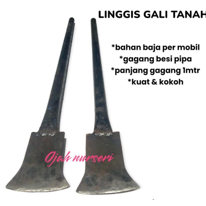 (leafnest) LINGGIS GALI TANAH LINGGIS DODOS BAHAN BAJA PER MOBIL