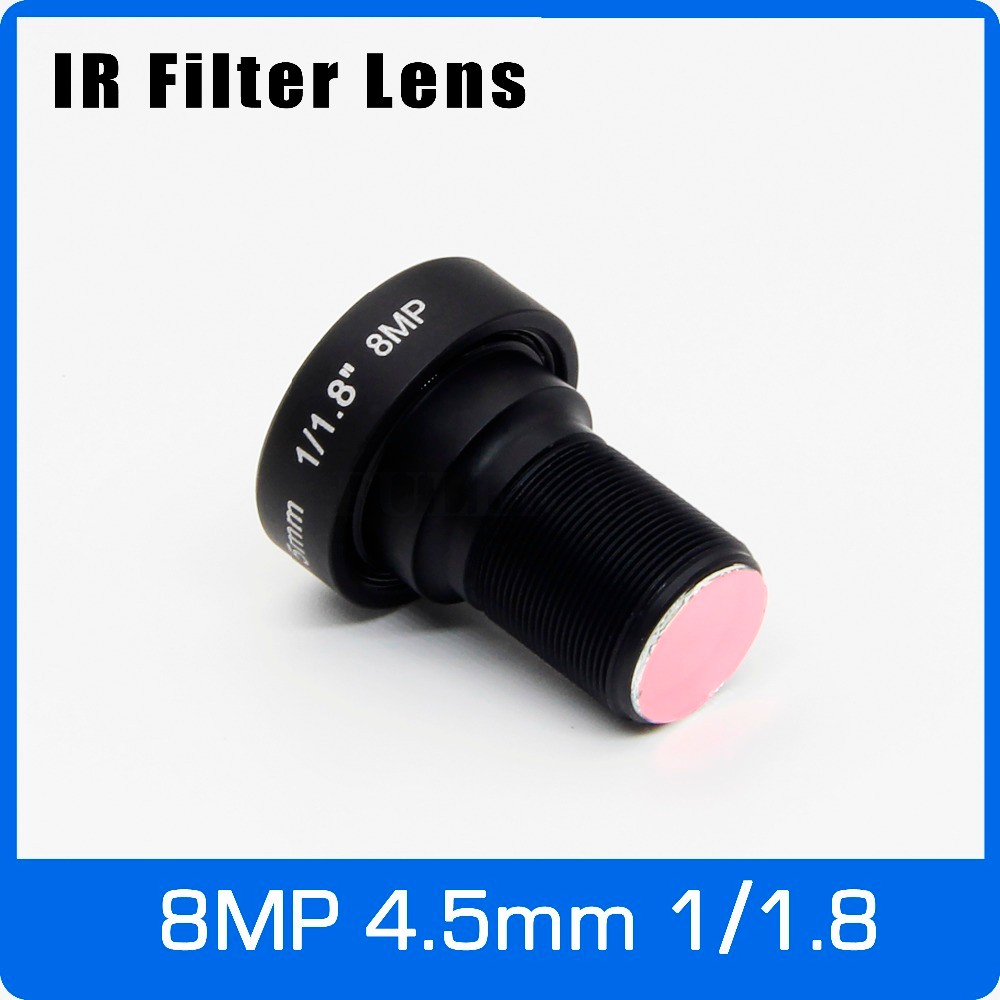 4K Lens With IR Filter 8Megapixel Fixed M12 1/1.8 in 4.5mm For Runcam/4K Action Camera/Sport Camera/