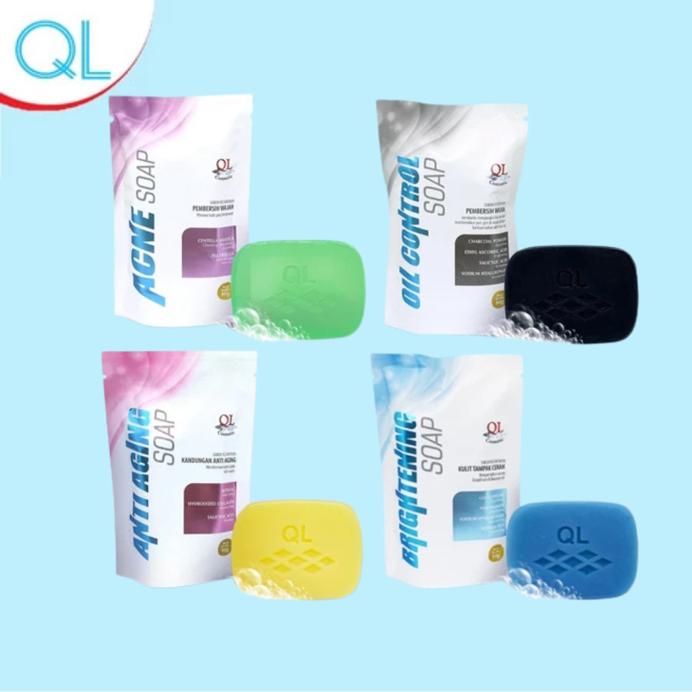Happy Shop QL Sabun Muka Soap Oil Control / Brightening /Acne / Anti Aging 80Gr Y8004