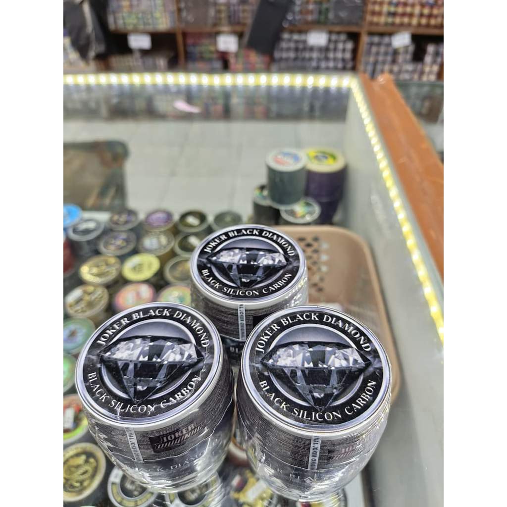 Gelasan JOKER BLACK DIAMOND - benang gelasan layangan - gelasan tajam black silicon carbon - murah d